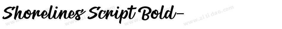 Shorelines Script Bold字体转换